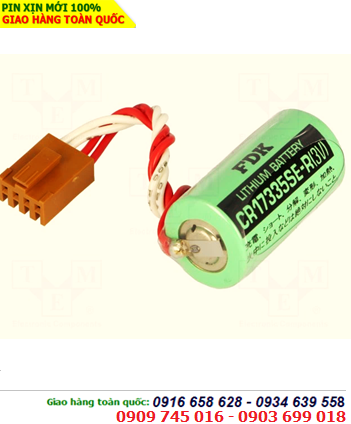 Pin nuôi nguồn FDK CR17335SE-R lithium 3v 2/3A 1800maH (zắc 4 holes) chính hãng Made in Japan